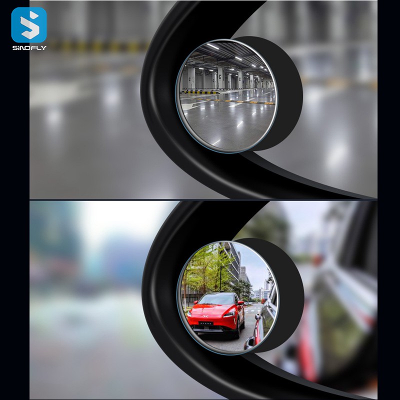 2PCS Car Small Round Rear View Mirror